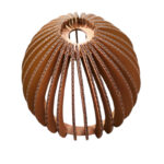 Tekturowa lampa wisząca klasyczna