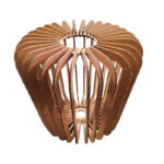 lampa z tektury wiszaca